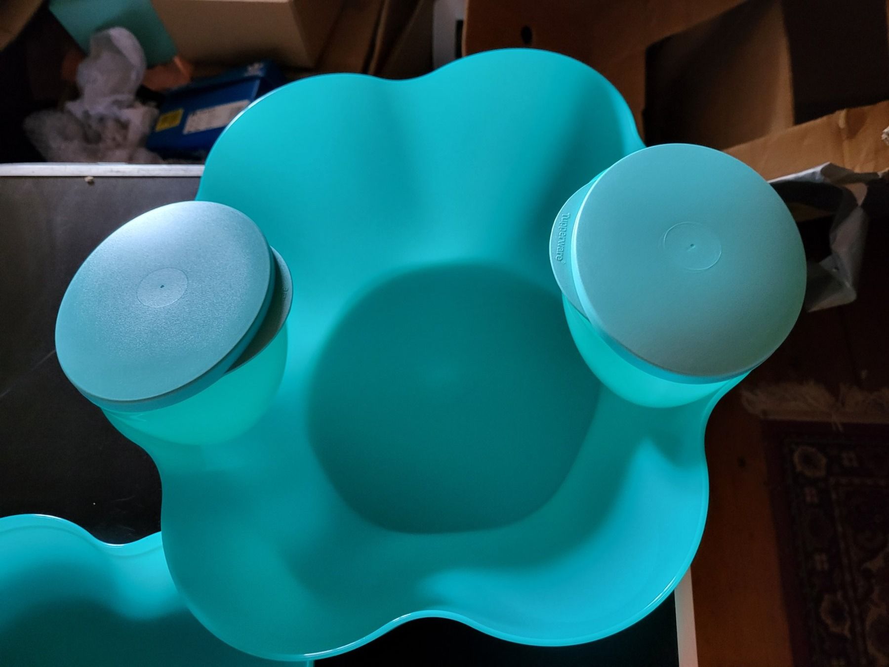 Tupperware Behälter & Ähnliches: Tupper Partyset , Schale, Schüssel, 2 Dipschüsseln – Neu und originalverpackt aus Schweizersholz von fuchs06 4