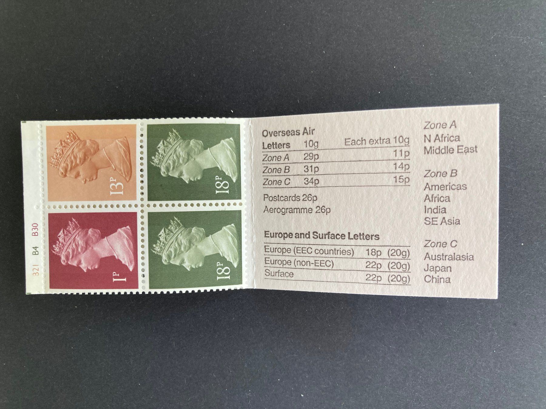 Tutti i francobolli: Markenheftchen Grossbritannien 1986 50p postfrisch** – Nuovo e nell'imballaggio originale da Niederurnen venduto da Alpineyeti 1