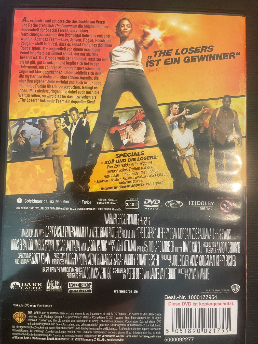 Alle DVDs: The losers, Verrat im Dschungel Boliviens – Gebraucht aus Winterthur von machmaschine 1