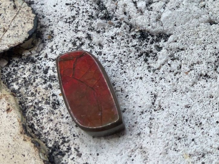 Pierres précieuses: Ammolith Doublette 5.4ct, orange – Neuf (Voir description) à luzern par Alpendorf1 2