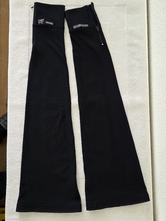 THERMO Radsport Beinlinge, M,  schwarz – mit Reissverschluss