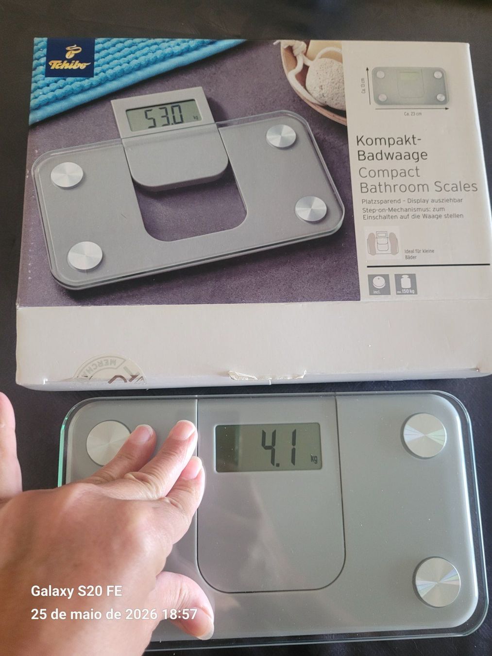 Bilance pesapersone: Balance de salle de bain compacte Tchibo - Neuve! – Nuovo e nell'imballaggio originale da Romont FR venduto da moto41