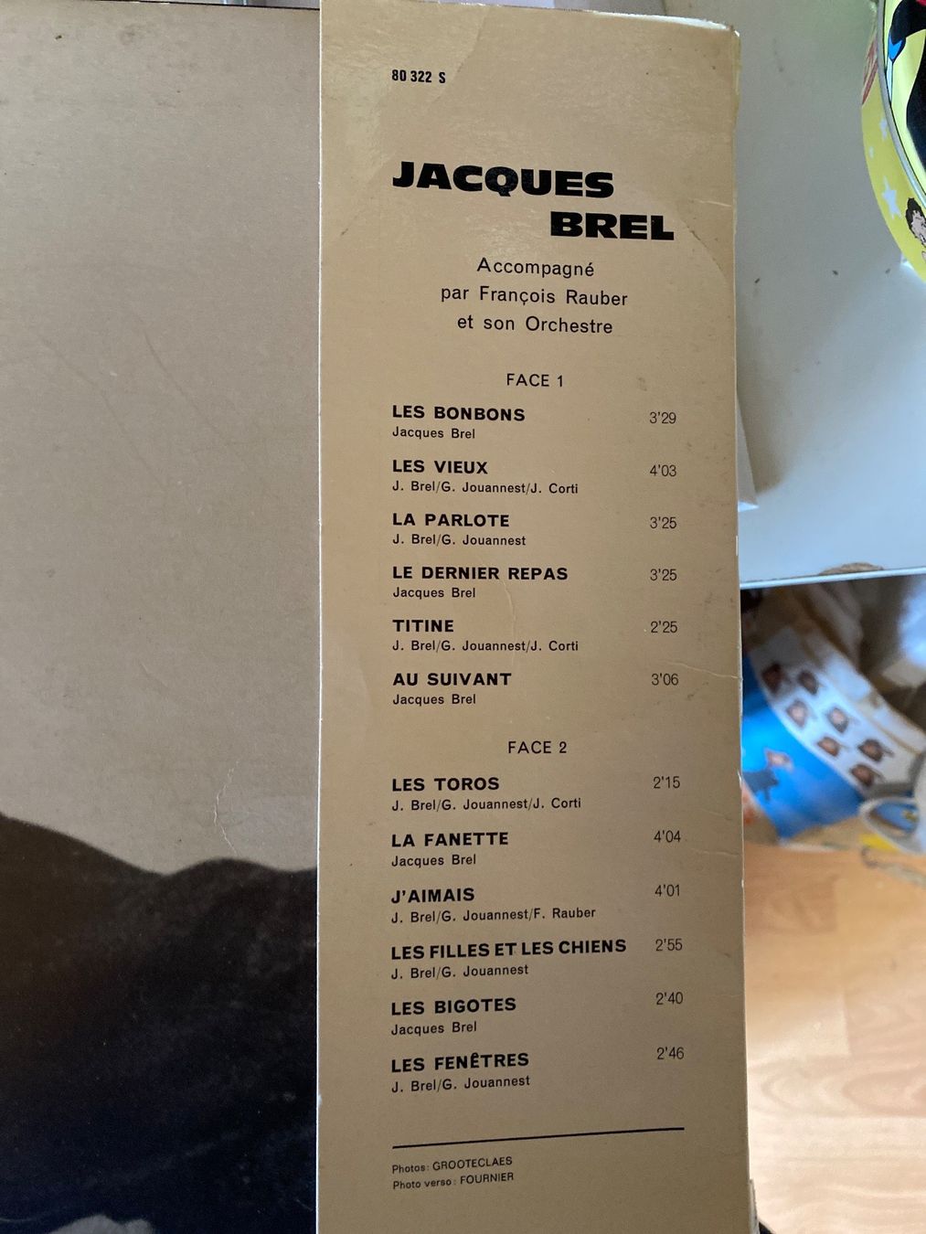 Dischi in vinile: Jacques Brel - 33 tours - les Bonbons etc... – Usato da Le Brassus venduto da cinema13 2