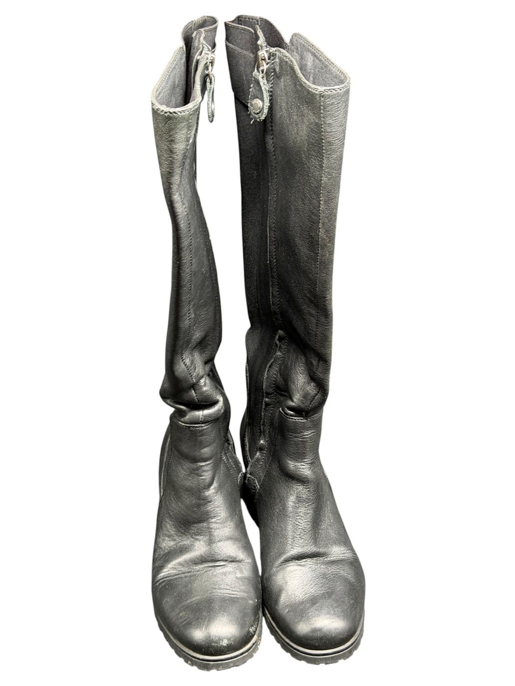 Geox Scarpe da donna: Bottes GEOX en cuir noir - Pointure 38 – Usato da Morges venduto da deco.vintage 2