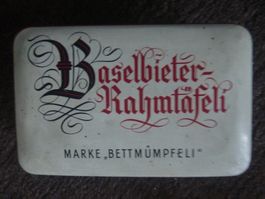 Antike Blechdose Baselbieter Rahmtäfeli