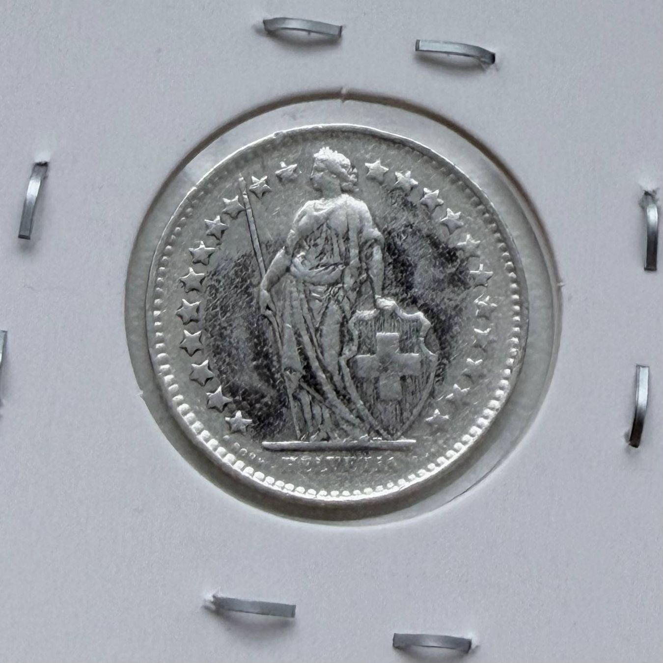 Alle Münzen: 1/2 Franken 1944 B Schweiz Silber 835 – Gebraucht aus Sissach von Valeriika