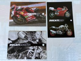 Ducati 2001 Prospekte/Flyer Konvolut - Monster, Superbike!