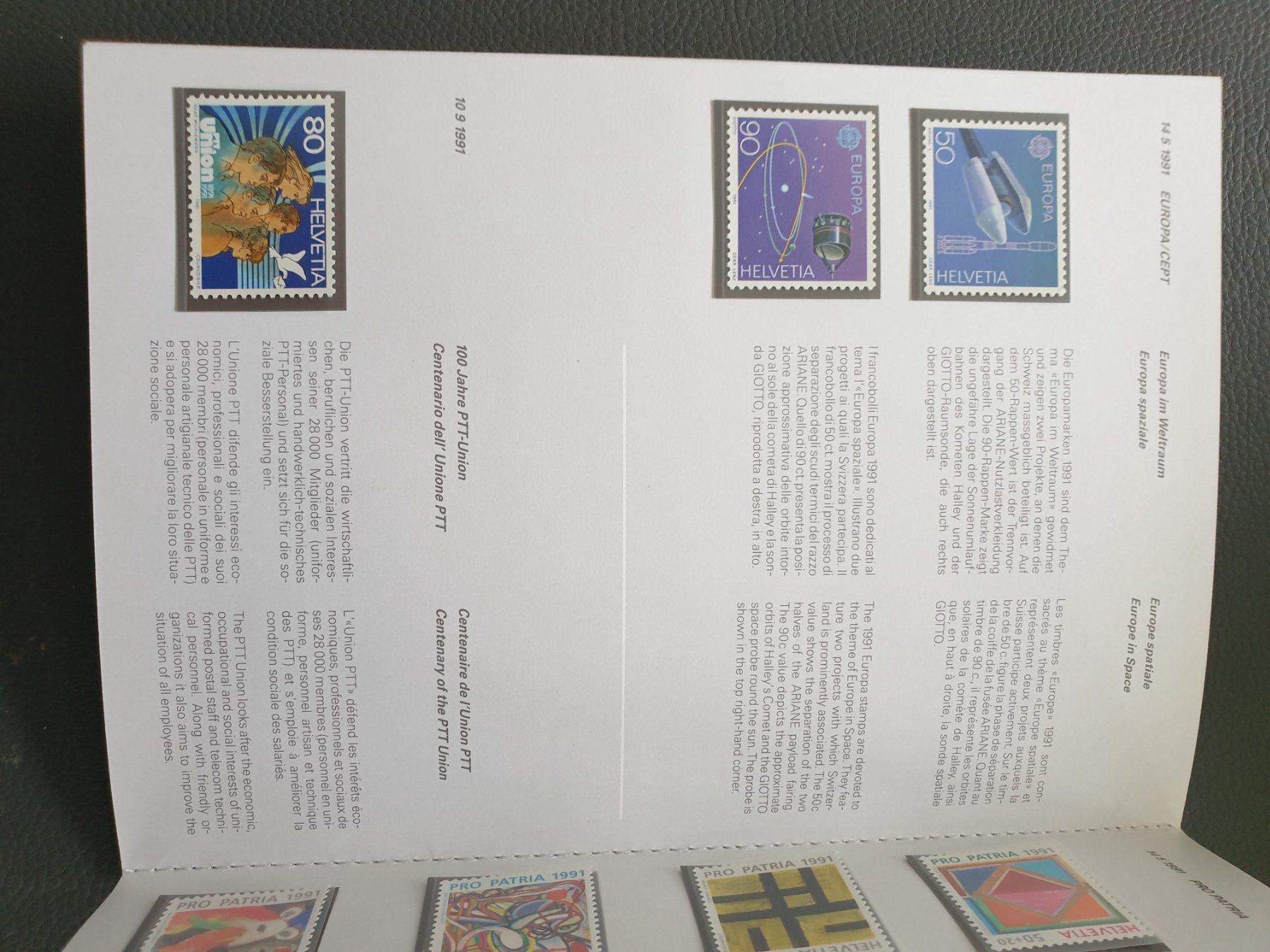 Tutti i francobolli: Jahresbuch CH Briefmarken1991 postfrisch Top – Nuovo (secondo la descrizione) da Frauenfeld venduto da Kasico 5