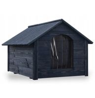 XXXL Hundehütte Holz Hundehütte Massiv Wetterfest Echtholz i