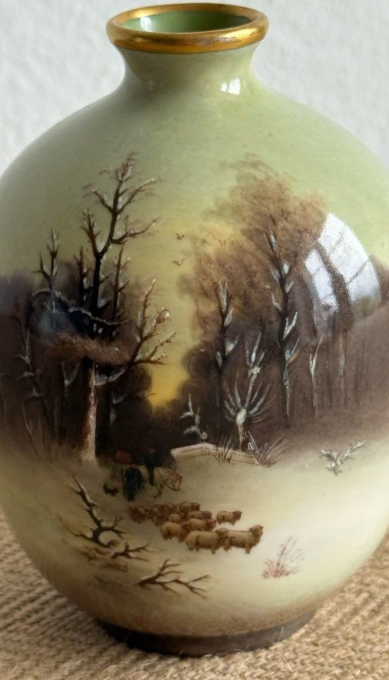 Vasen & Gefässe: *dürer ware*landschaft mit schäfer; made in germany – Gebraucht aus Winterthur von chimischimi