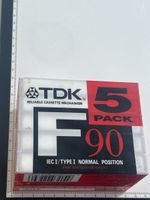 TDK F90 5er Pack IEC I Typ I Normal Position Kassetten(I5)