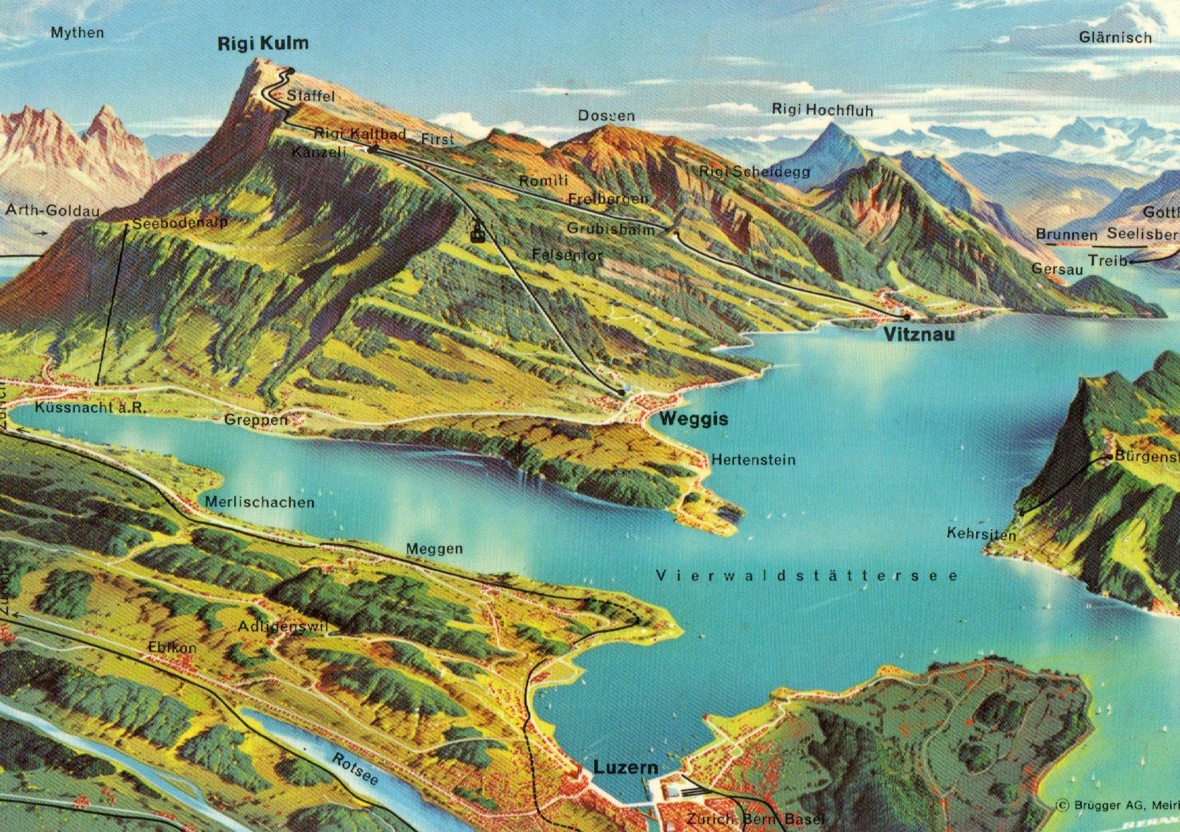 Cartoline postali: Rigi 1800 m.Zentralschweiz – Nuovo (secondo la descrizione) da Melano venduto da pisonsdro