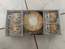 Espresso Tassen Set 4-teilig neu in Box