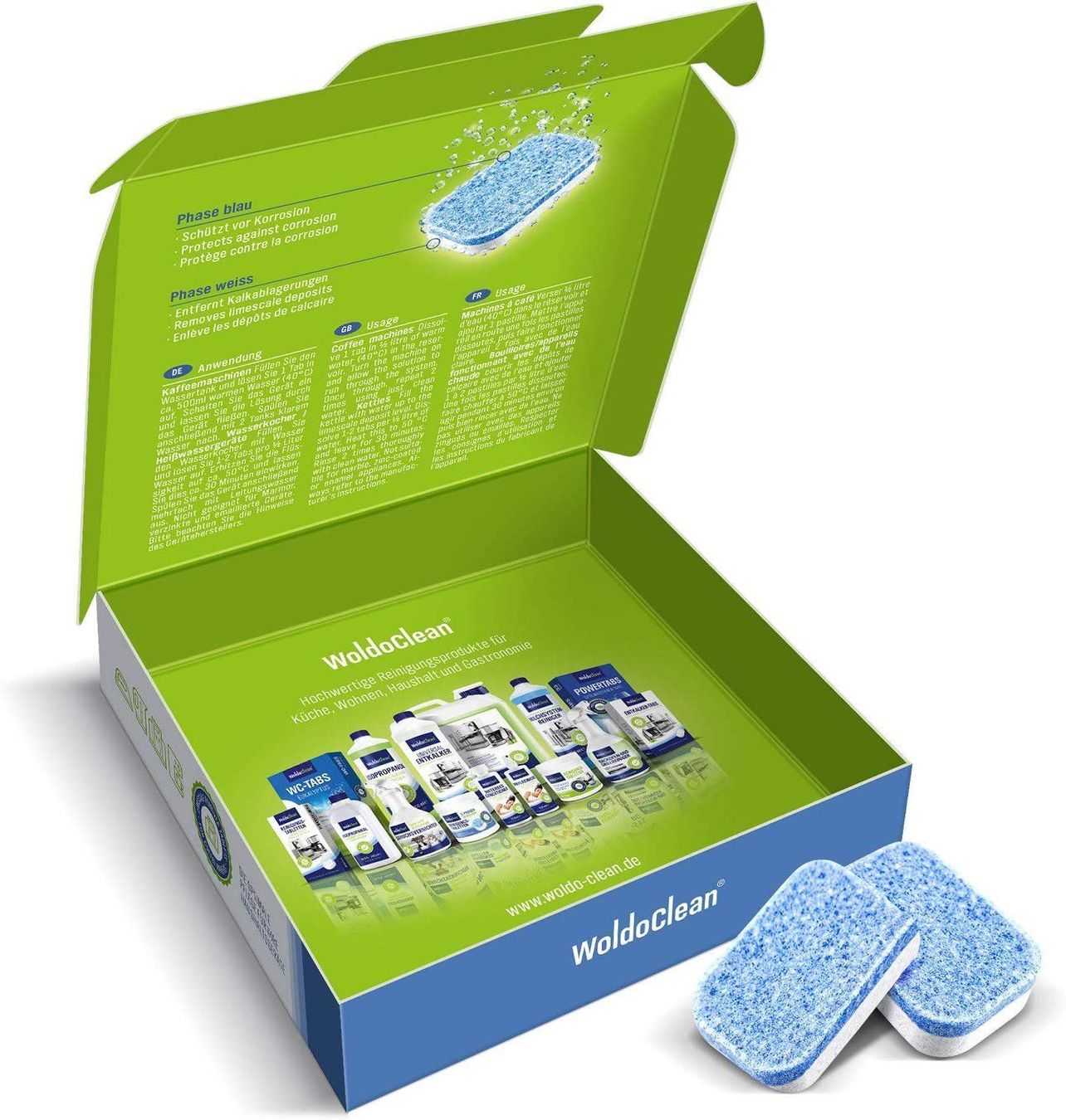 Cura del viso: WoldoClean - 2-Phasen Entkalker-Tabs ... – Nuovo e nell'imballaggio originale da Fürigen venduto da kolibri-24 6