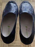 Waldläufer Halbschuhe, schwarz, Gr. 4.5 bequeme Damen-Slippe