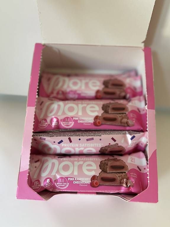 More Nutrition Aliments & Spécialités: MORE Satisbites Pink Raspberry Cheesecake - 10Riegel – Neuf avec emballage d'origine à Pratteln par kim_6pp9 2