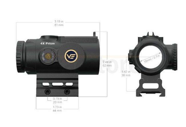 Obiettivi: Vector Optics Paragon 4x24 Micro Prism Scope – Usato da Dietikon venduto da RhinoSquad 1