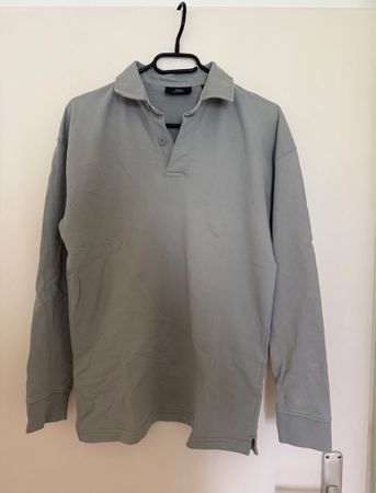 Herren Polo Langarm grau Grösse S neu 1x gebraucht