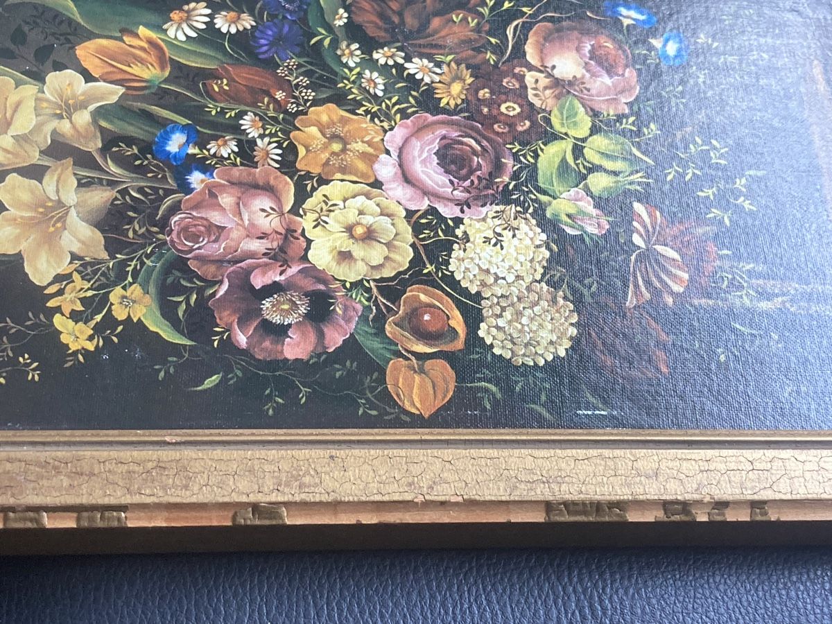Tableau Huile sur toile Nature Morte signe B. Klaede 1970 (D'occasion ...