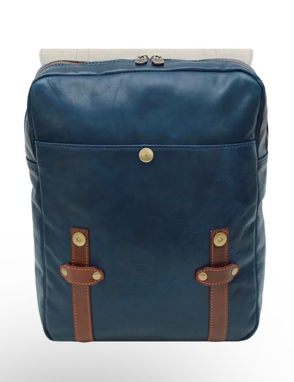 Zaini: Lederrucksack Fiorentino - Farbe: Blau – Nuovo e nell'imballaggio originale da Wittenbach venduto da WWW.DRILUBAGS.CH 1