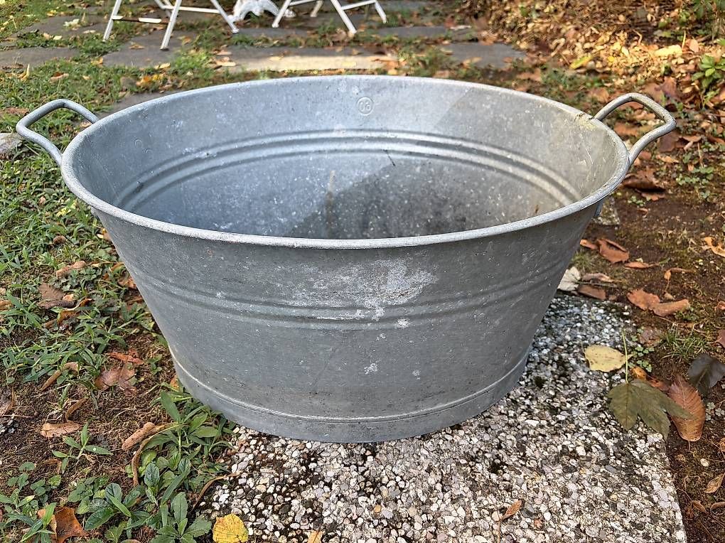 Altre Decorazioni per giardino: Catino Zincato  – Usato da Cureglia venduto da Alevintage74
