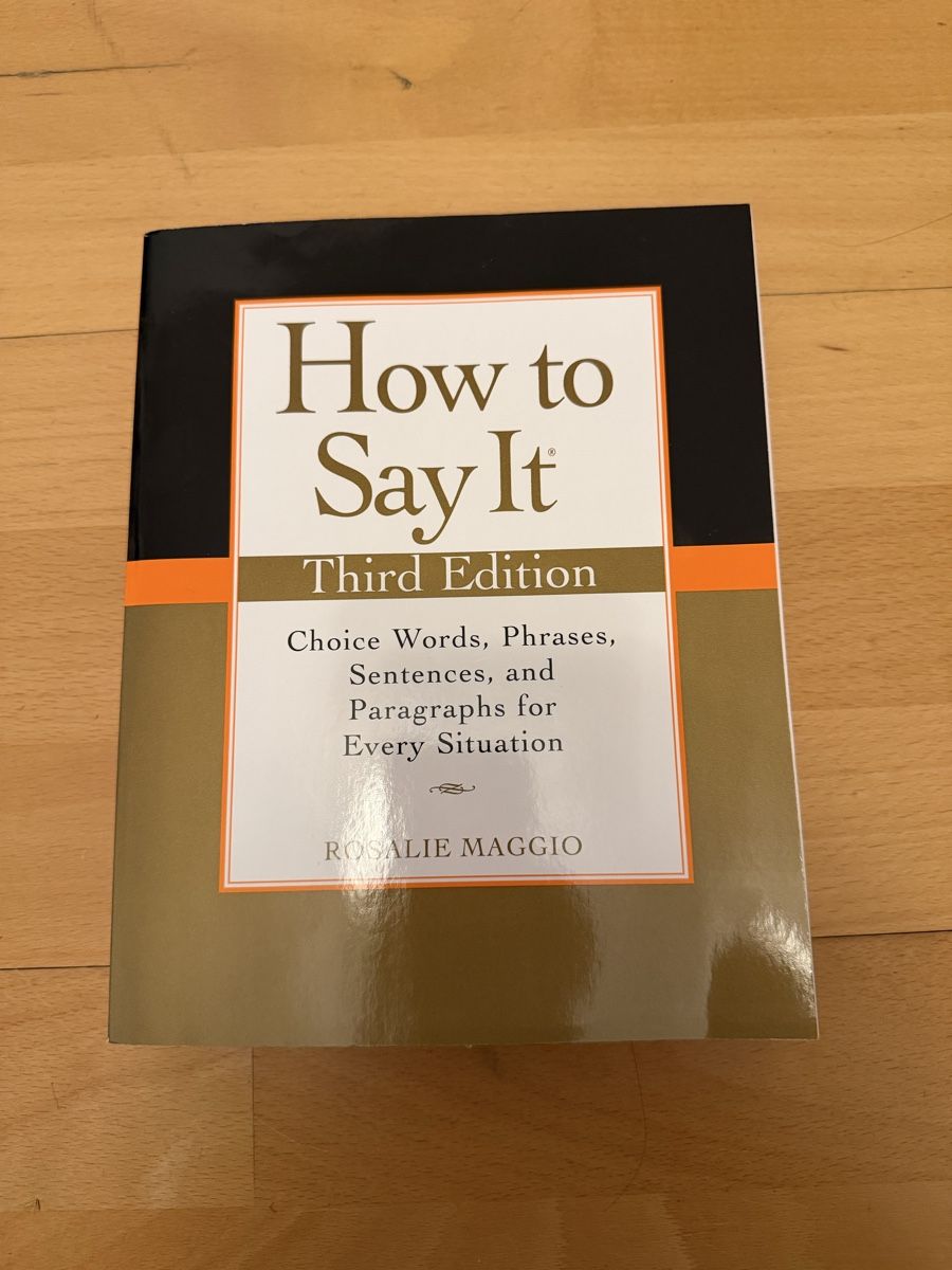 Libri: How to Say It, Third Edition NEW – Nuovo e nell'imballaggio originale da Zürich venduto da arr_vq5w