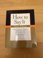 How to Say It, Third Edition NEW