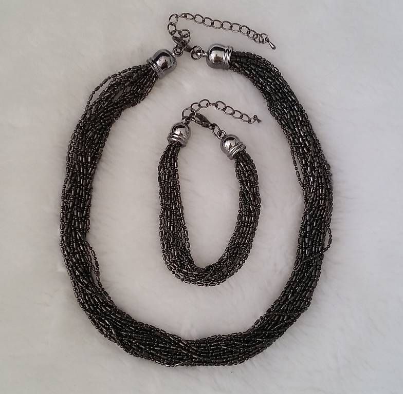 Altri gioielli: Kette und Armband aus Metall – Usato da Soyhieres venduto da chatons 3