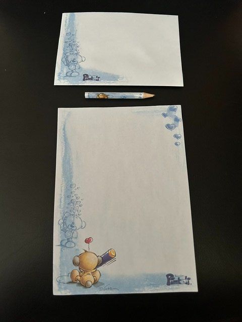 Papiere: Diddl / Pimboli Briefpapierbox Blau – Neu (gemäss Beschreibung) aus Kloten von Monkell 1