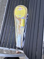 Badminton Set mit Tasche und Federball neuwertig