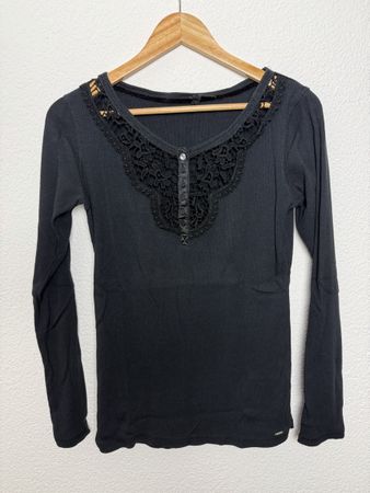 Damen Langarmshirt pepe Jeans Schwarz Grösse L 