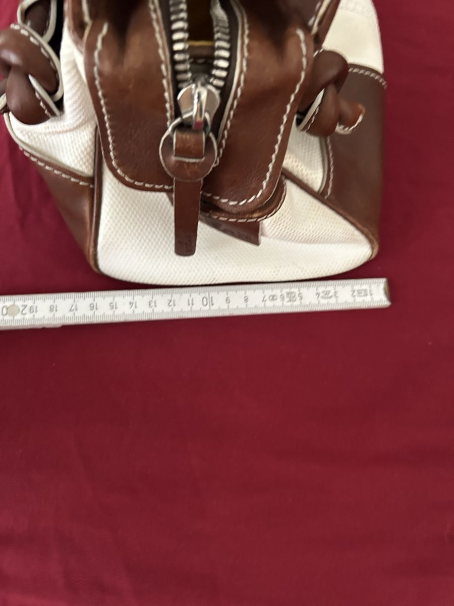 Hogan Borse da donna: Borsa Hogan pelle e tessuto bianco marrone usata – Usato da Personico venduto da Giovinted28 7