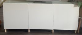 Meuble TV blanc 3 portes bon état