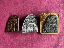 Basel 1978 Satz Kupfer, Silber und Gold