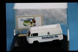 VW T2,Krombacher, Brekina, Kastenwagen, 1 : 87, Werbetafel