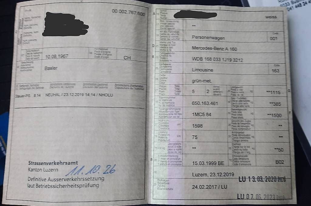 Mercedes-Benz Automobili: Merzedes-Benz A 160 – Usato da Gisikon venduto da 67peterpan 3