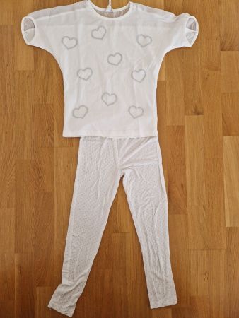 Neu Set Leggins T-Shirt Gr. 122 7A