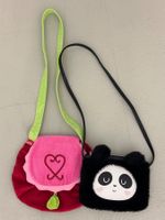 2 Wunderschöne Mädchen Handtaschen. Panda und Kirsche