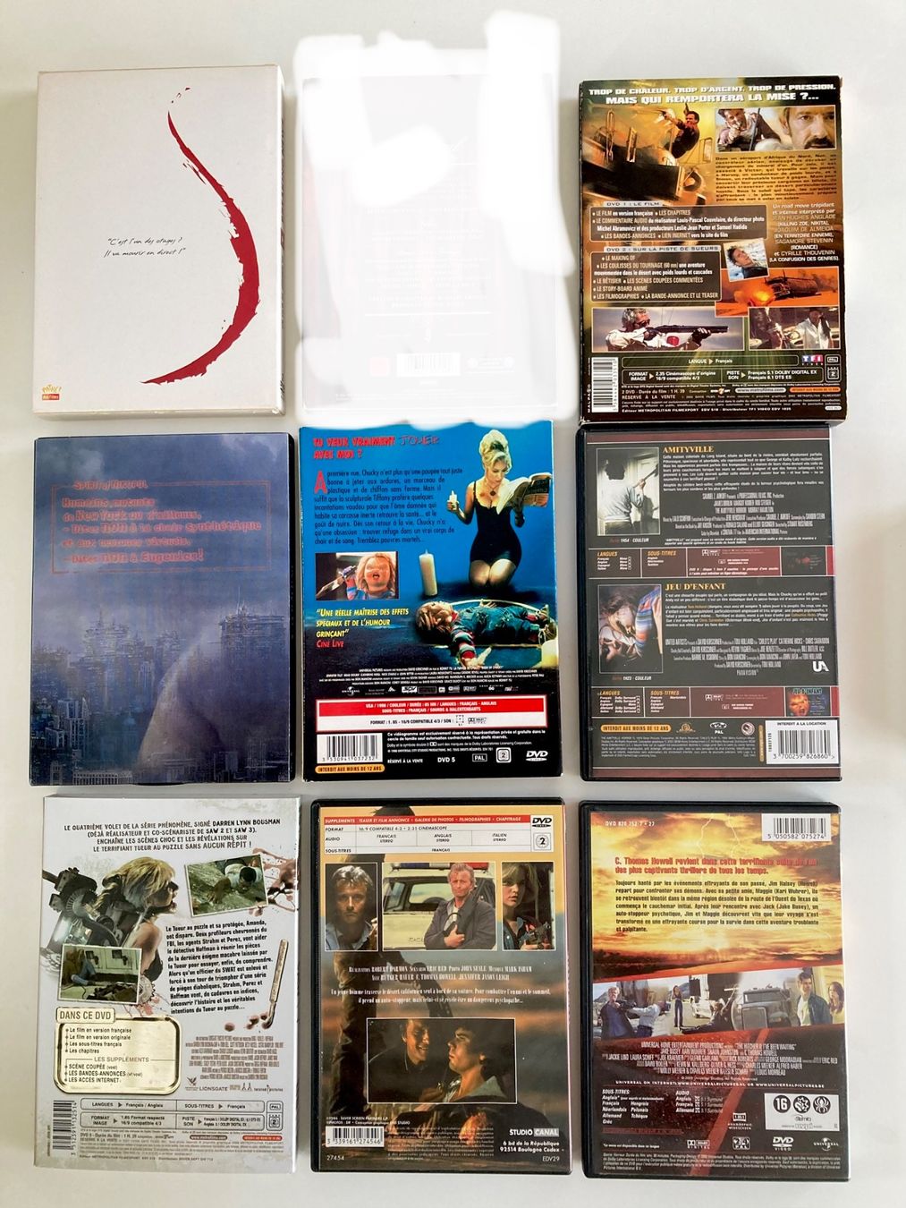 Tutti i DVDs: Lot de 8 films DVD occasion – Usato da Bassecourt venduto da CALUMET-X 2