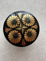 Vintage Schmuckdose / Schatulle mit Strohmarketerie