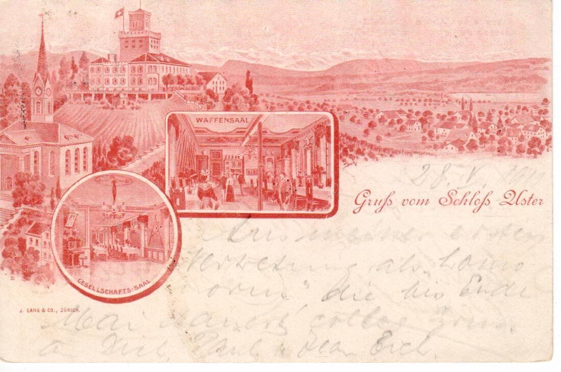 Cartes postales: Gruss vom Schloss Uster 1911 – D'occasion à Wolhusen par Curver9