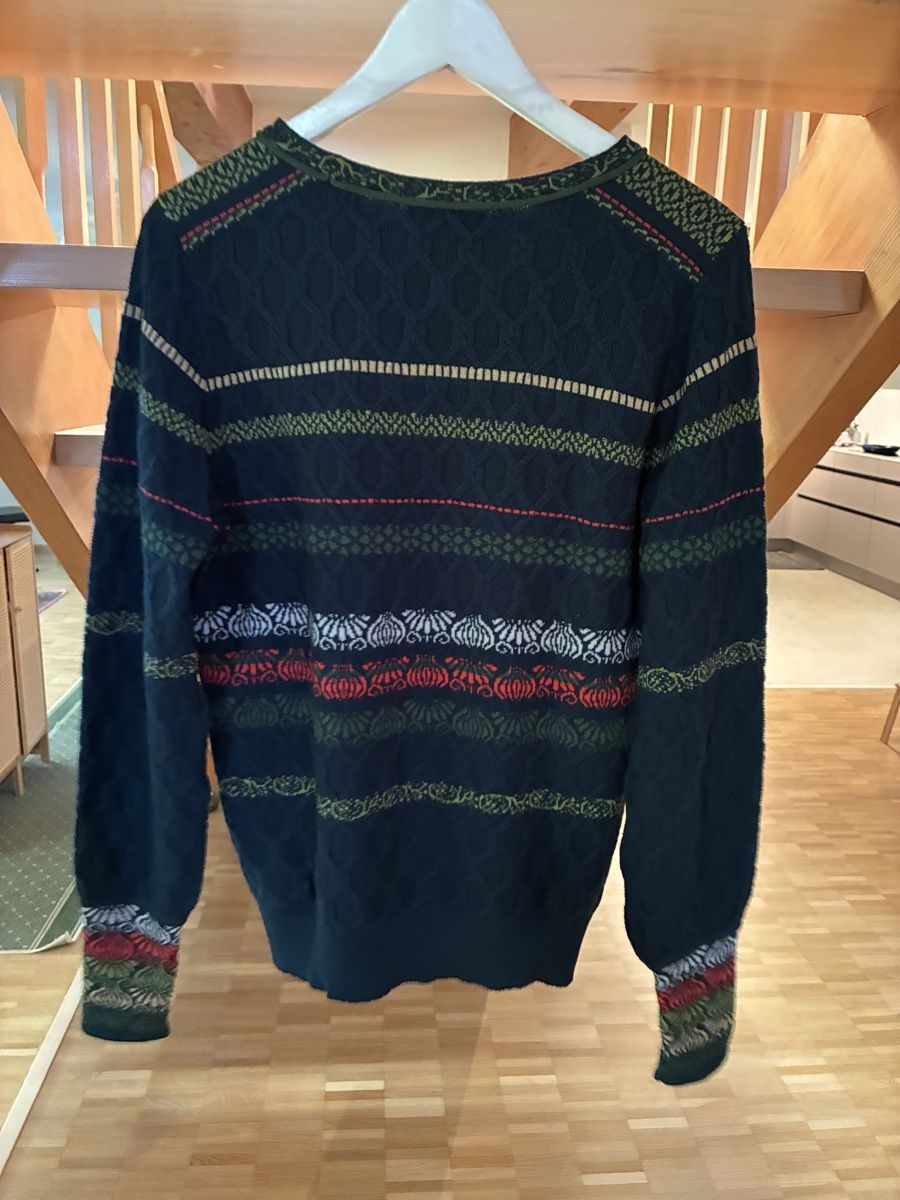 Ivko Pullover & Sweatshirts: IVKO Structure Pullover Grasset Floral Wool Pulli – Gebraucht aus Münchenstein von B771 9