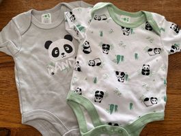 Body-Set-Strampler-Tiere-Bären- Kurzarm-60% Cotton Gr.56-62
