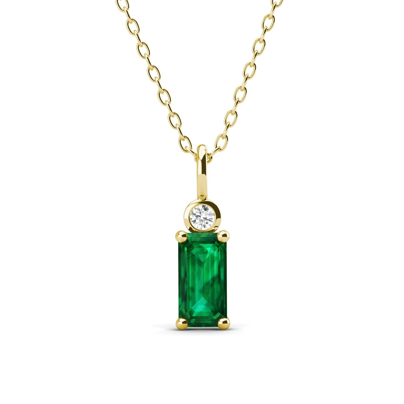 Catenine: Kette mit Smaragd (lab-grown) – Nuovo (secondo la descrizione) da Frauenfeld venduto da steel_with_stil 2