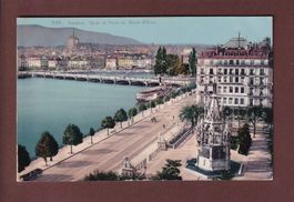 GENEVE - Quai et Pont du Mont-Blanc