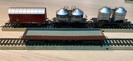 4x Märklin H0 DB Güterwagen Set Franken Zucker & Silowagen