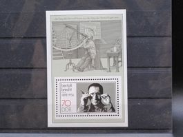 DDR 1988 Bertolt Brecht Block 91 **
