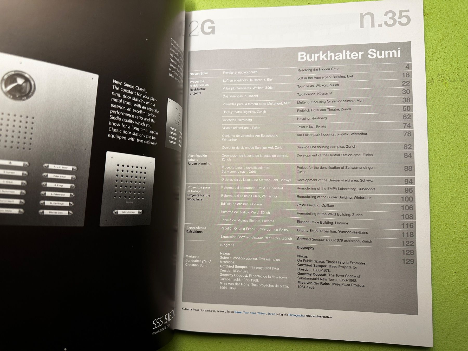 Zeitschriften & Magazine: 2G n.35: Burkhalter Sumi. Obra reciente. Recent work. 2005 – Gebraucht aus Zürich von allp 2