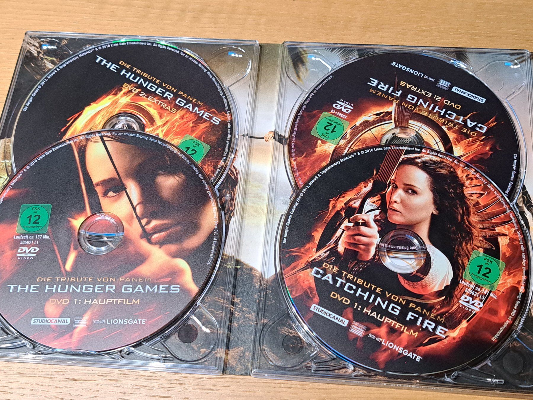 Alle DVDs: Die Tribute von Panem Hunger Games, Caching Fire, Mockingjay – Gebraucht aus Unterseen von Kanica 6