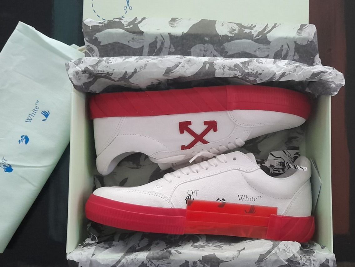 Off-White Herrenschuhe: OFF WHITE Low VULC White RED AW20 – Neu und originalverpackt aus gränichen von baktus1 1